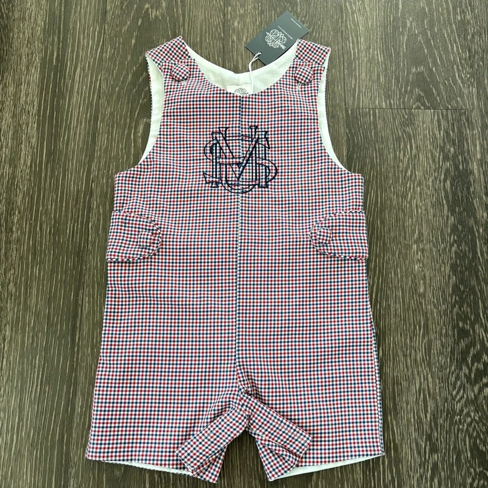 Southern Methodist University Brown Bowen & Co Baby Boy Patriots Point Plaid